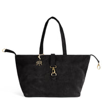 Großer Shopper Cord schwarz – 1