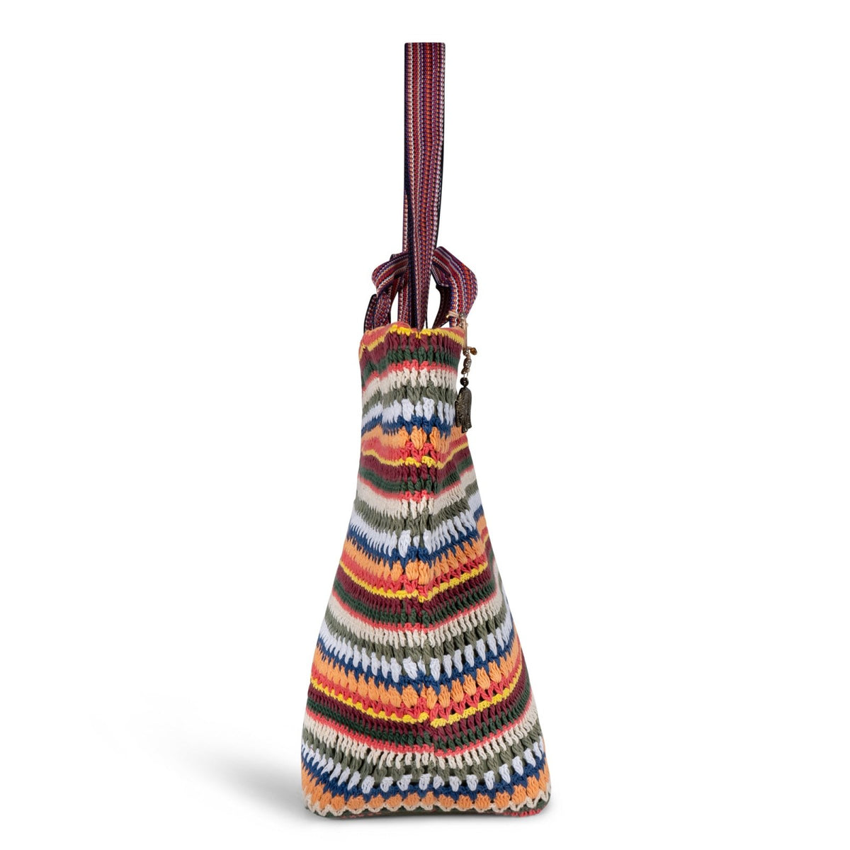 Großer Shopper Crochet Handarbeit multicolor - ANOKHI