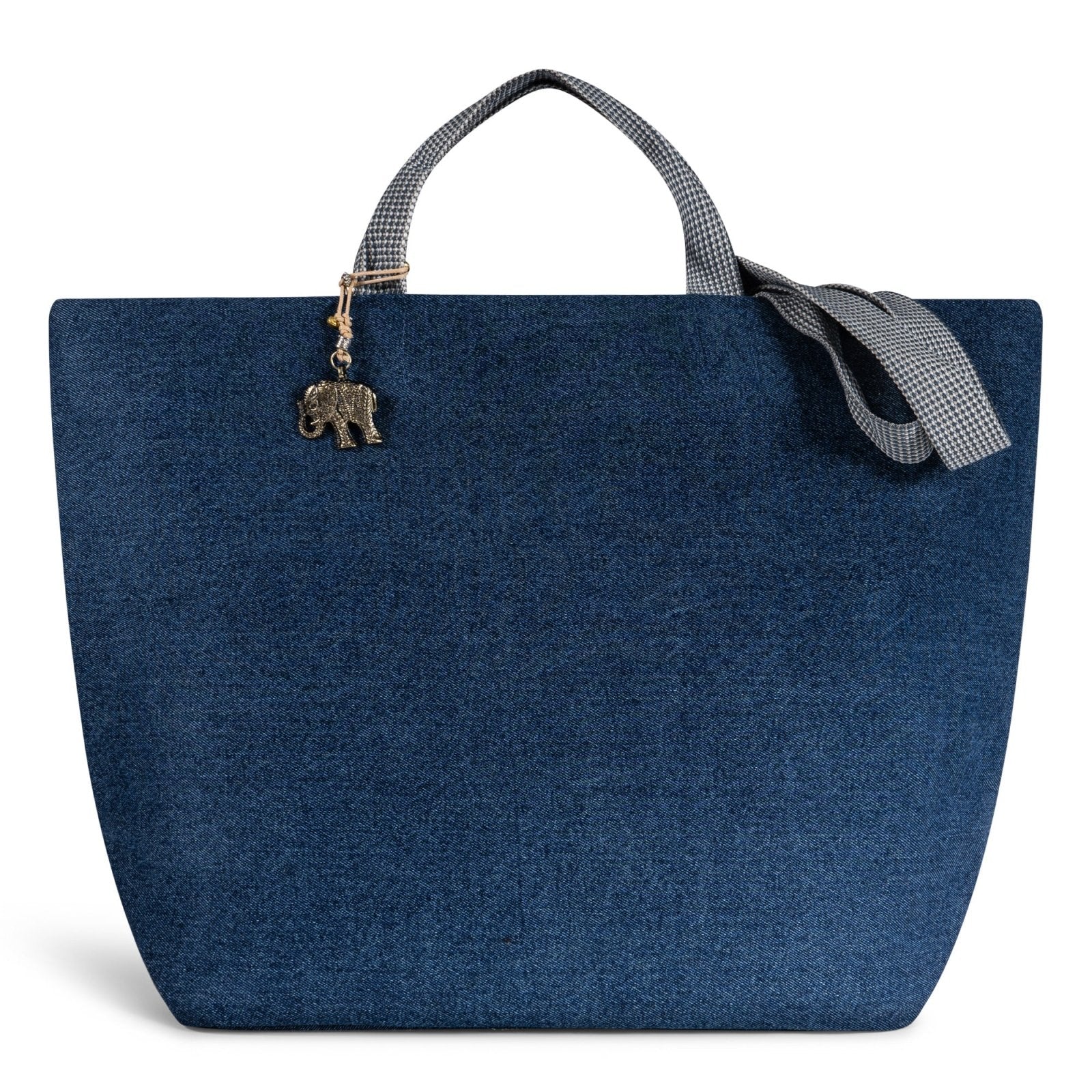 Großer Shopper Denim dunkelblau - ANOKHI