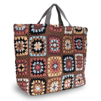Großer Shopper gehäkelt Handarbeit braun – 4