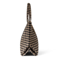 Großer Shopper Karo beige schwarz – 4