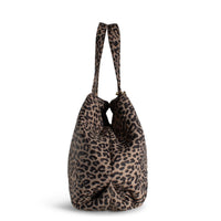 Großer Shopper Nylon Leodruck beige – 4