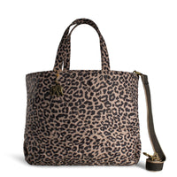 Großer Shopper Nylon Leodruck beige – 1