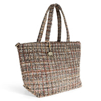 Großer Shopper Tweed braun beige – 3