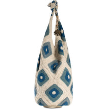 Crochet bag, hippie bag blue – 3