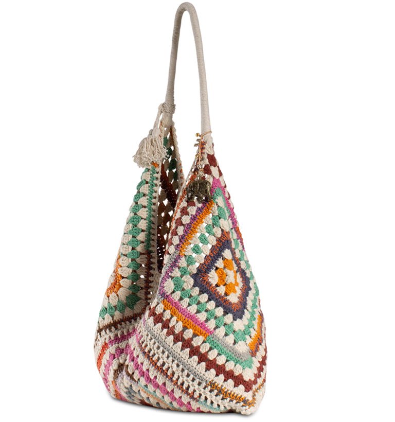 Häkelbeutel, Hippiebag Multicolor - ANOKHI