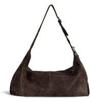 Hobo Bag Velourleder braun - ANOKHI