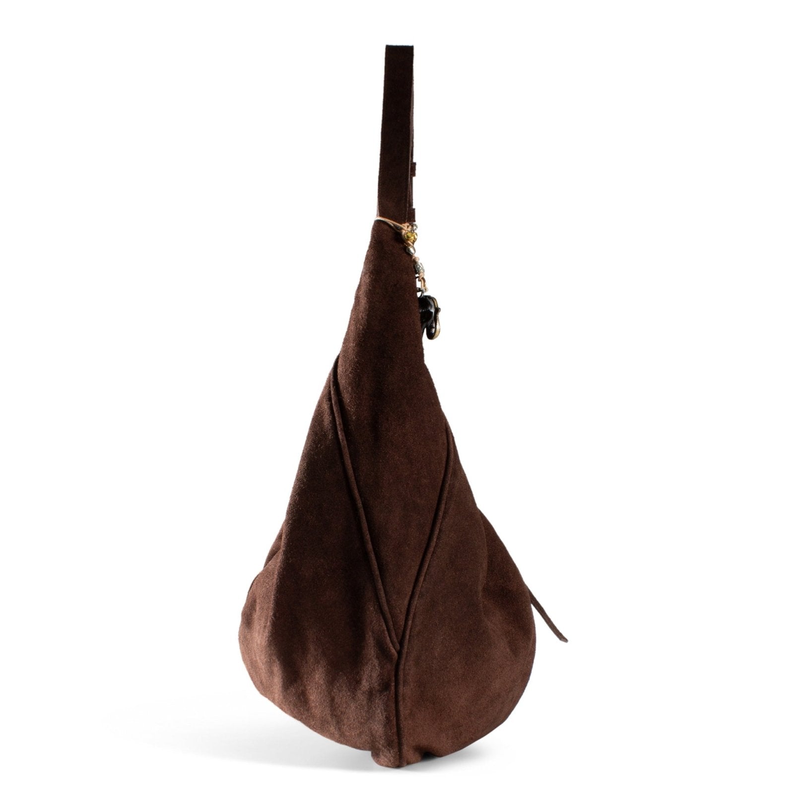 Hobo Bag Velourleder braun - ANOKHI