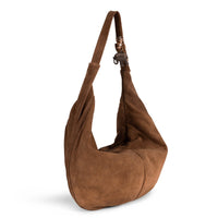 Hobo Bag Velourleder tan - ANOKHI