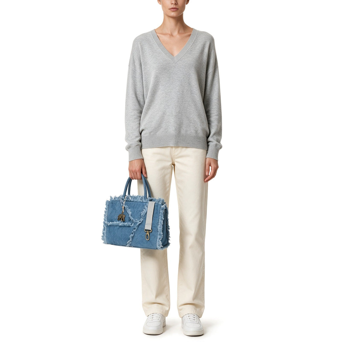 Bolso Jeans Tote Bag azul - ANOKHI