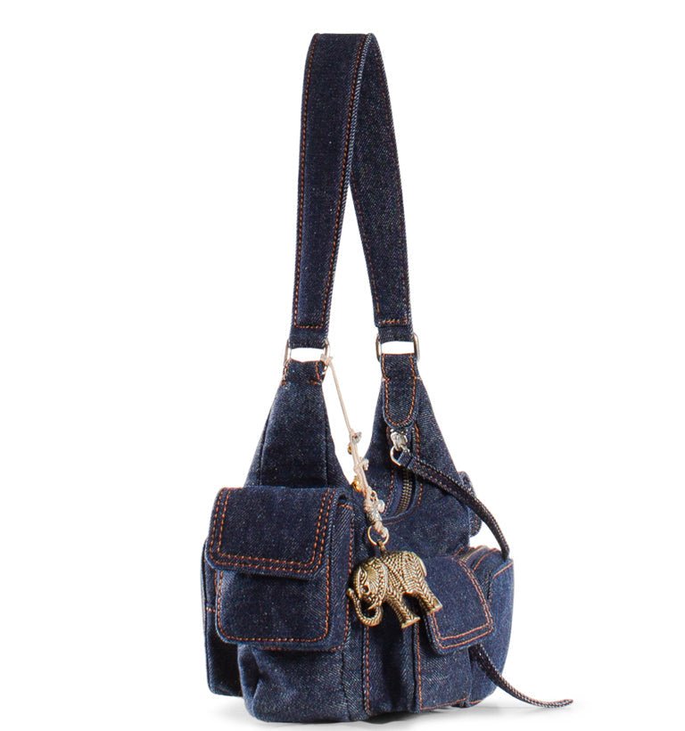 Kleine Handtasche,Mini Tasche Blau - ANOKHI