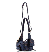 Small handbag, mini bag blue – 4