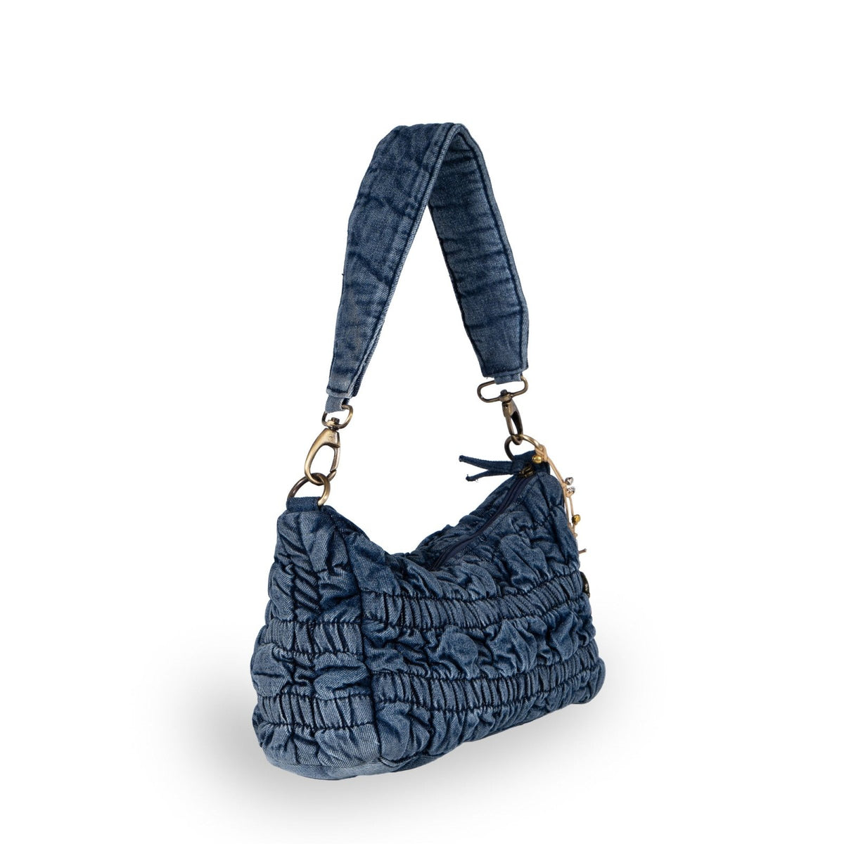 Schultertasche Denim blue Bubbledessin - ANOKHI