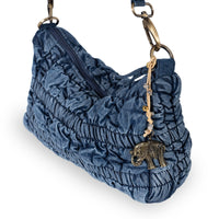 Schultertasche Denim blue Bubbledessin - ANOKHI
