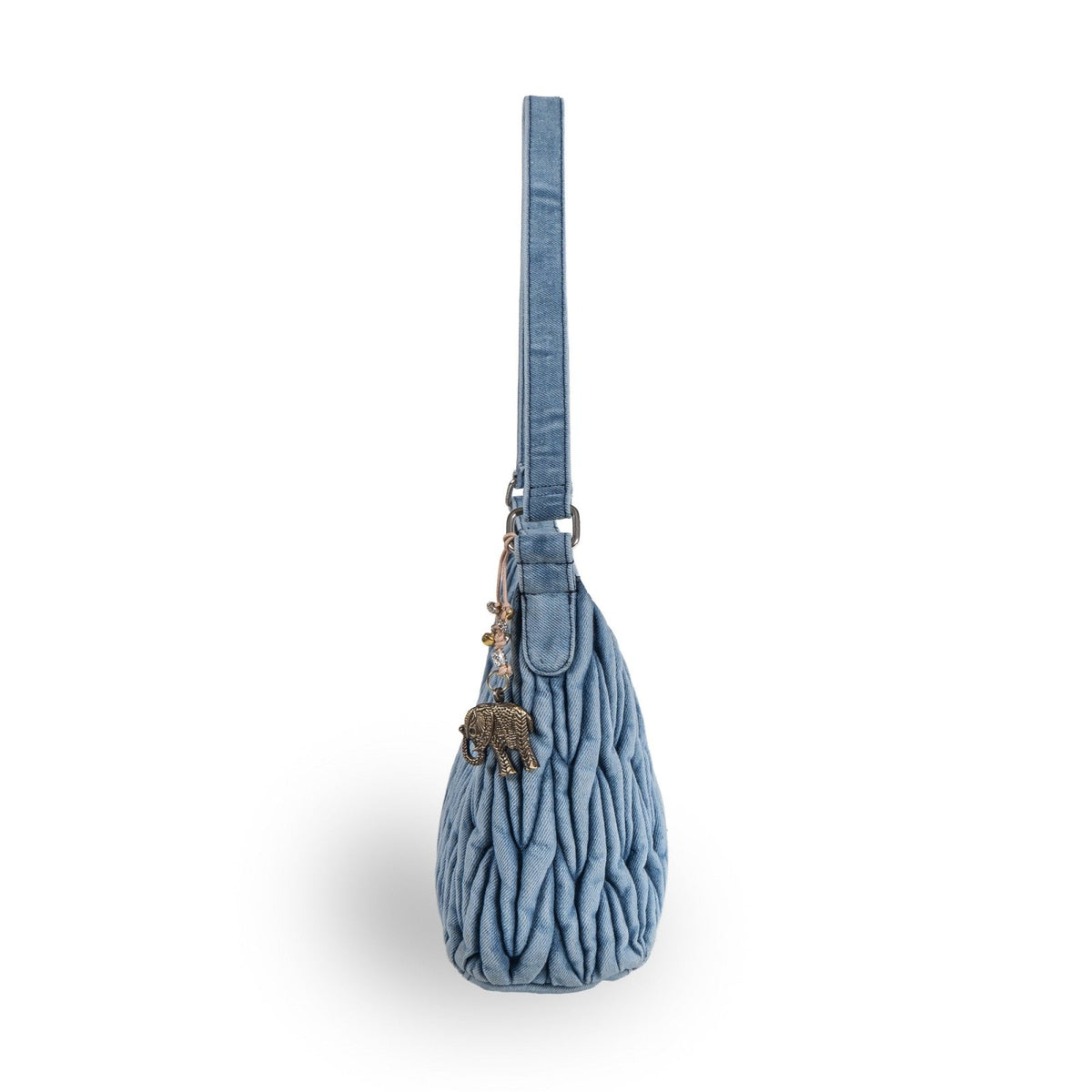 Schultertasche Denim gesteppt - ANOKHI