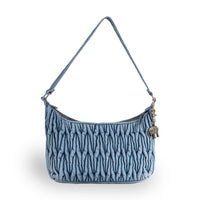 Schultertasche Denim gesteppt - ANOKHI