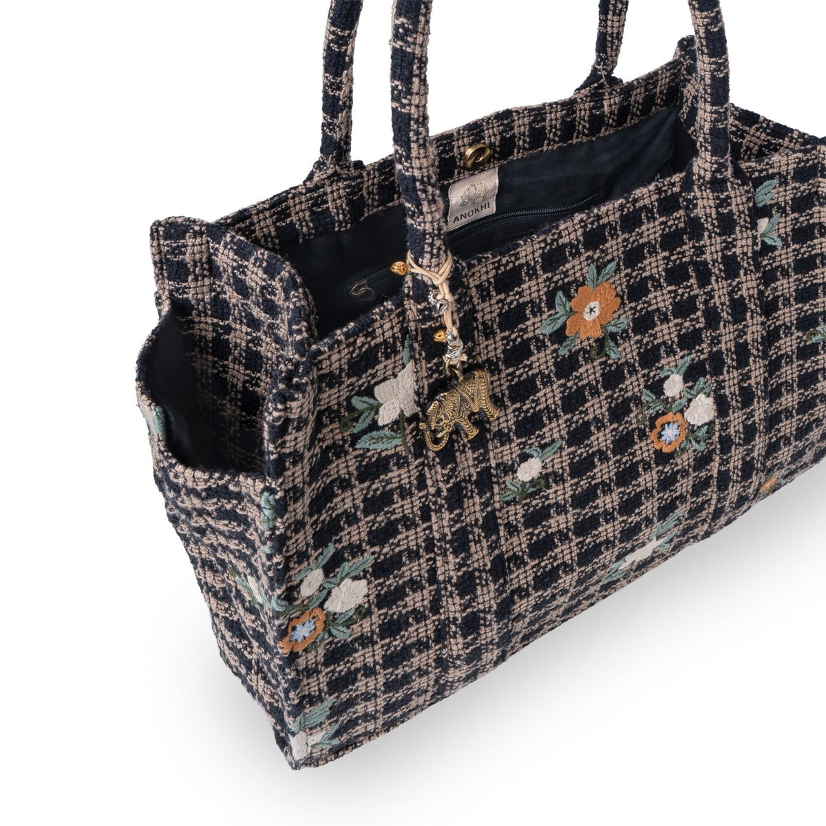 Bolso de hombro Jessy Large con bordado - ANOKHI