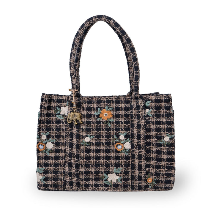 Schultertasche Jessy Large mit Stickerei - ANOKHI