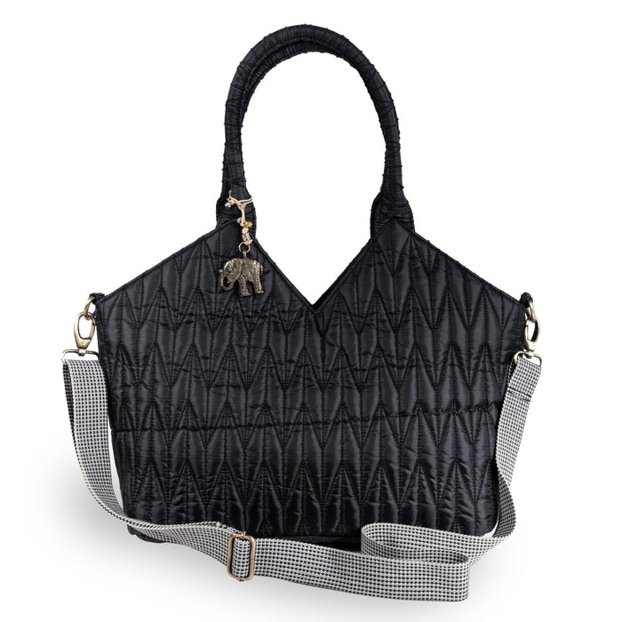 Schultertasche Laurie Large Nylon — schwarz