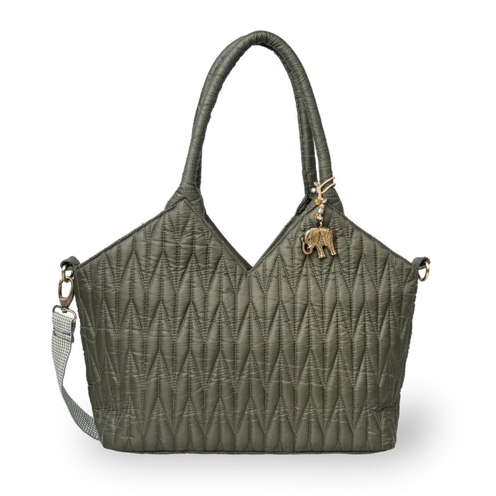 Schultertasche Laurie Large Nylon — olive