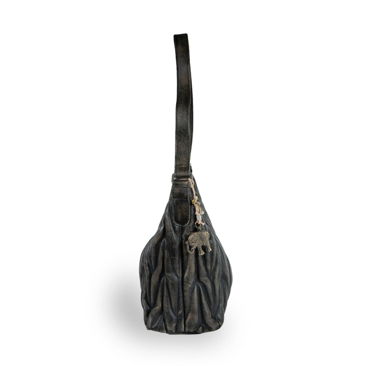 Schultertasche Leder vintage braun - ANOKHI