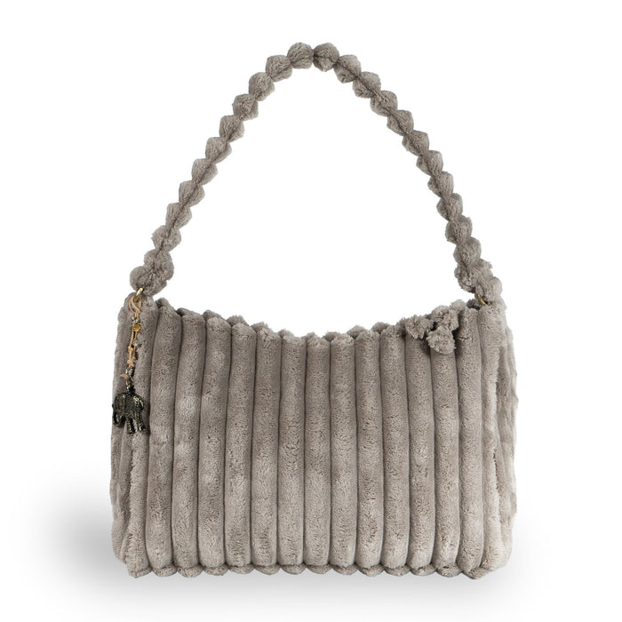 Schultertasche Mischa Large Fancy Cord — beige