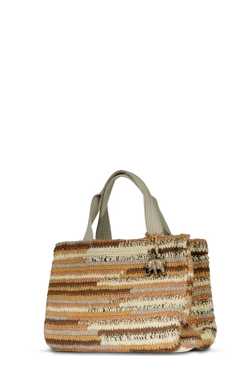 Soft Tote Tasche 972 braun beige - ANOKHI