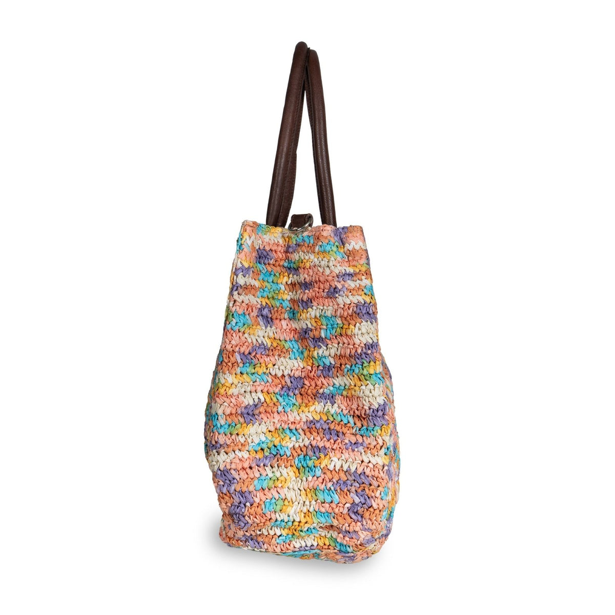 Tote Bag aus Bast Handarbeit multicolor - ANOKHI