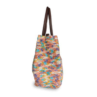 Tote Bag aus Bast Handarbeit multicolor - ANOKHI