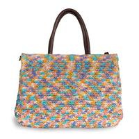 Tote Bag aus Bast Handarbeit multicolor - ANOKHI