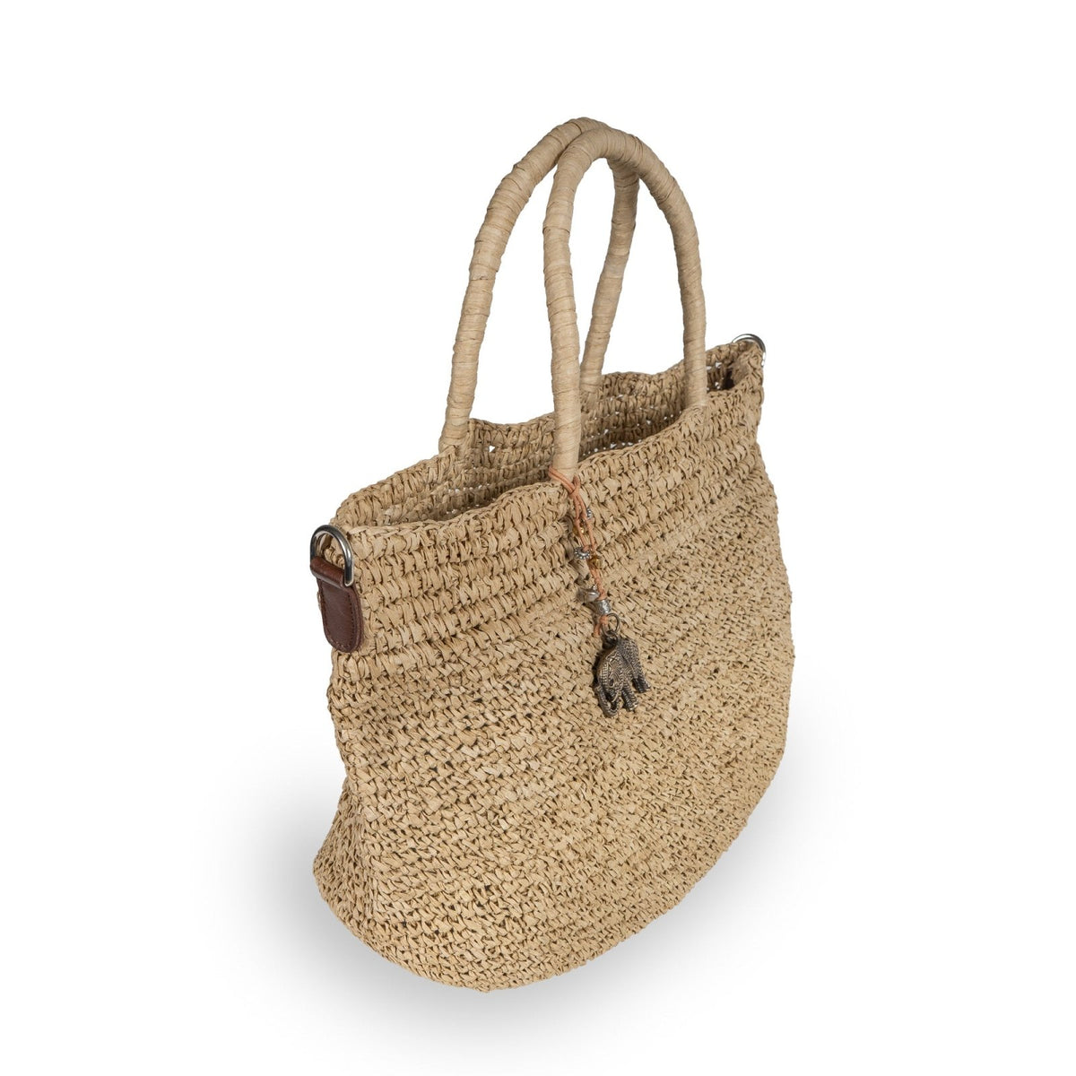 Tote Bag aus Bast Handarbeit natur - ANOKHI