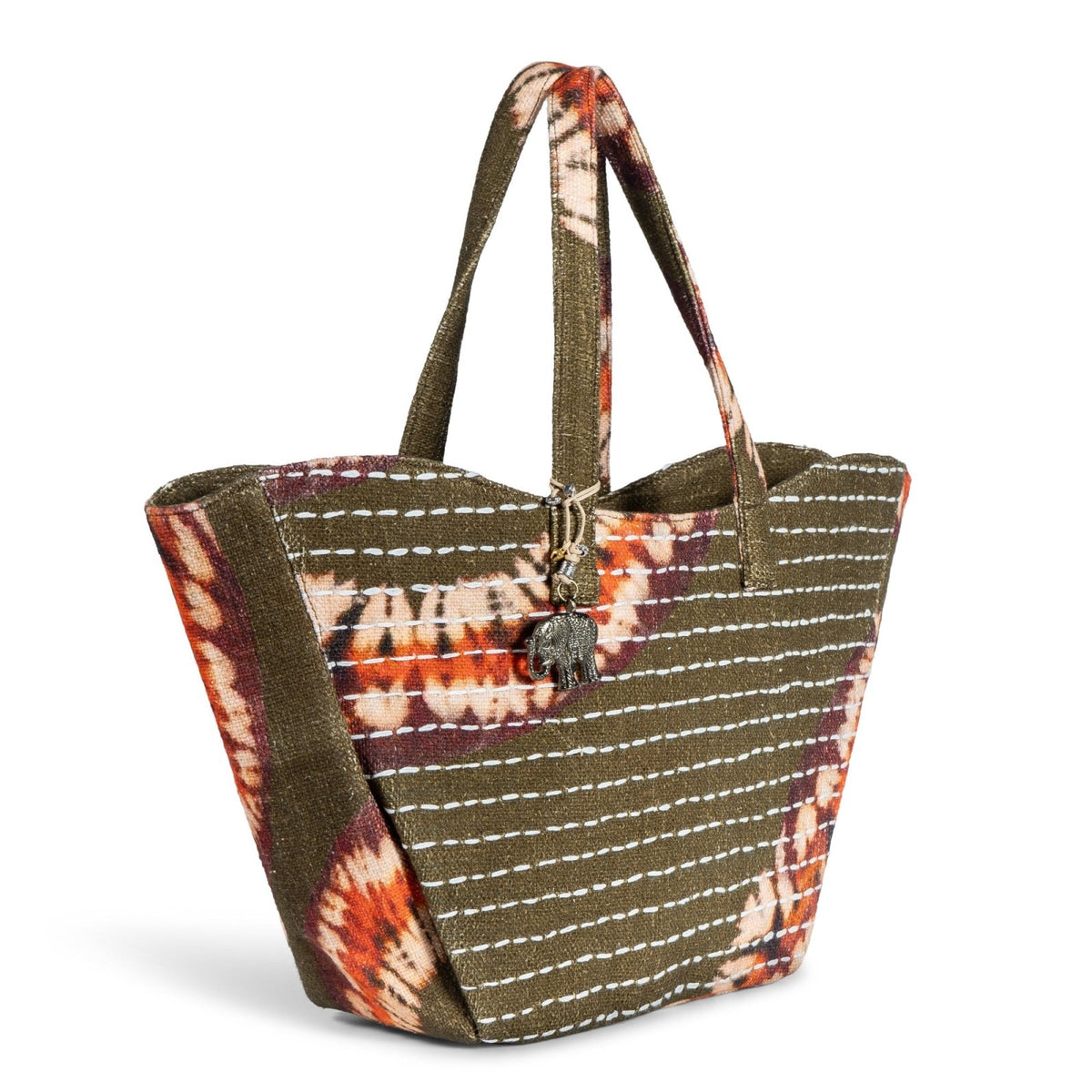 Tote Bag Batik oliv - ANOKHI
