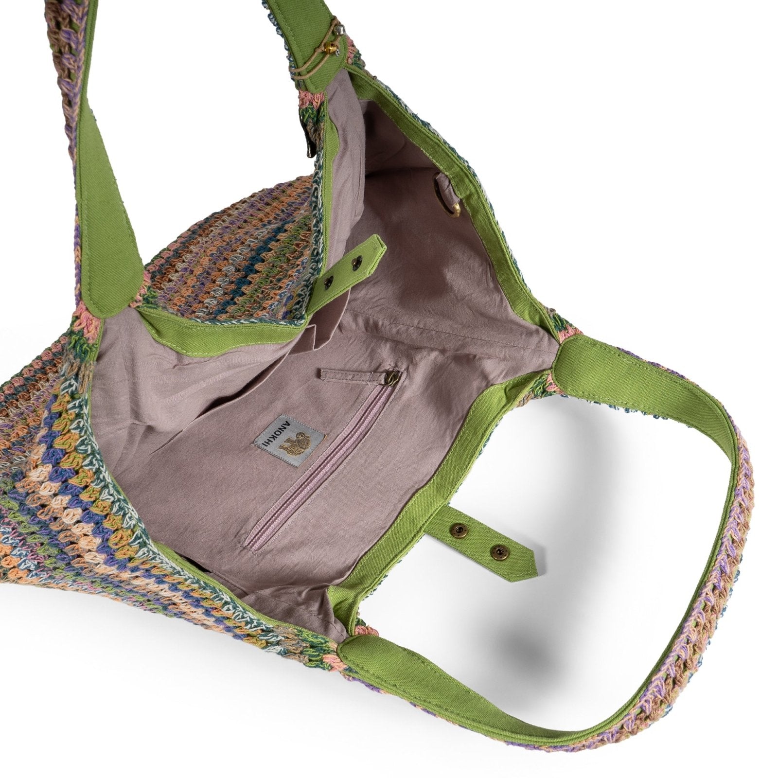Tote Bag Crochet Handarbeit multicolor - ANOKHI