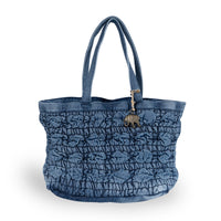 Tote Bag Denim blue Bubbledessin - ANOKHI