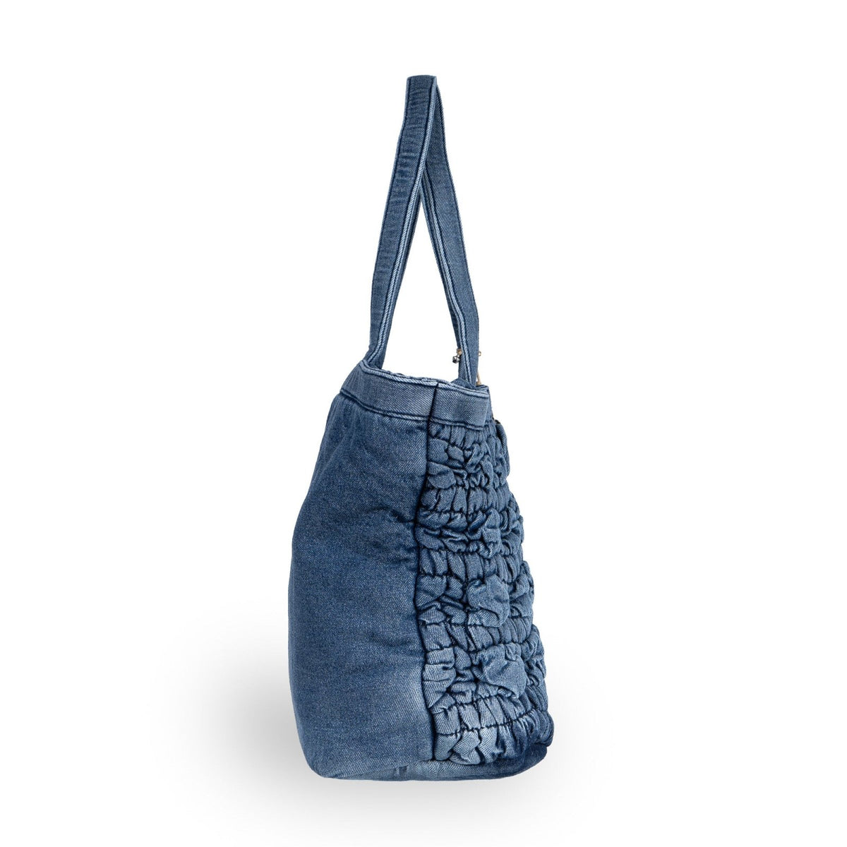 Tote Bag Denim blue Bubbledessin - ANOKHI