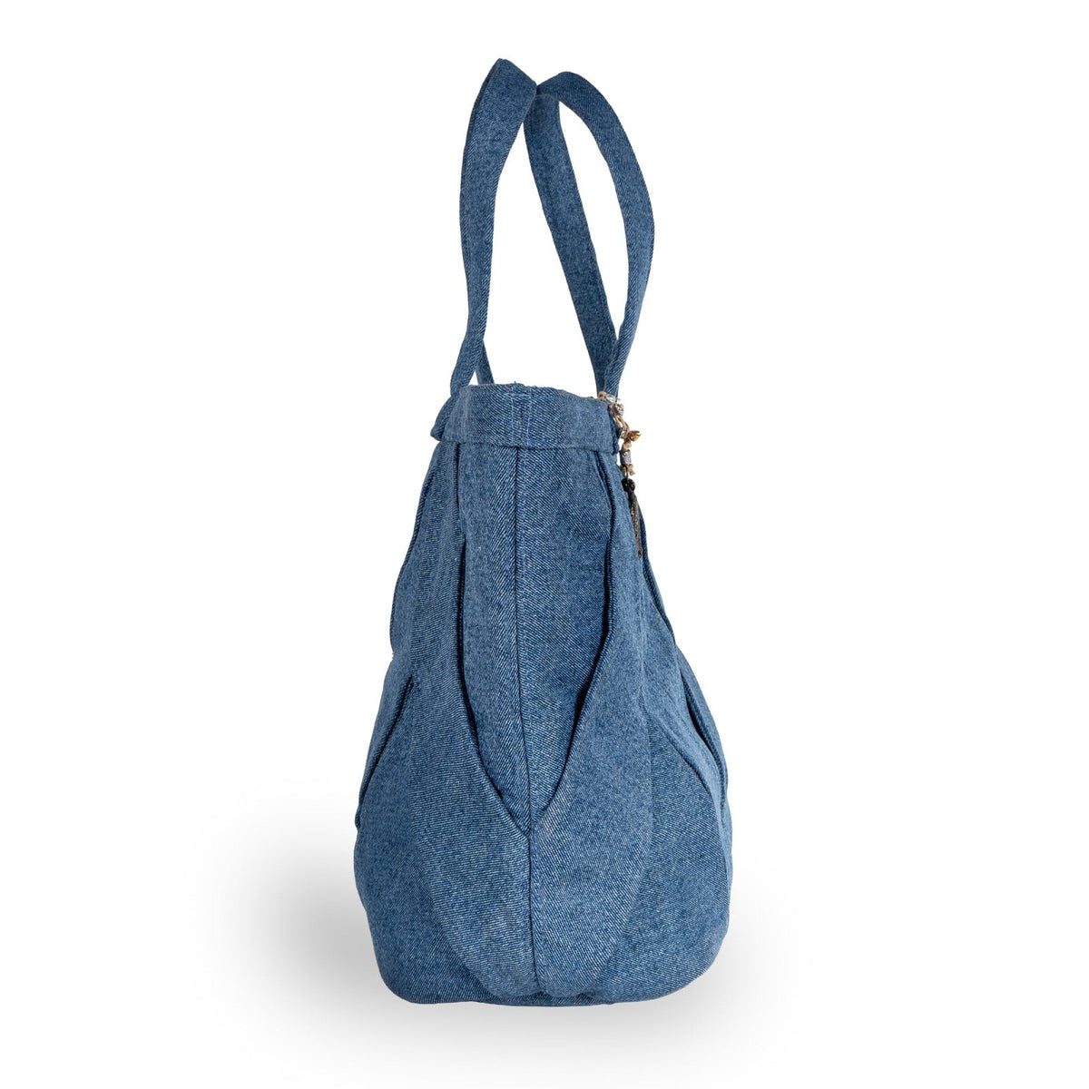 Tote Bag geflochten Denim blau - ANOKHI