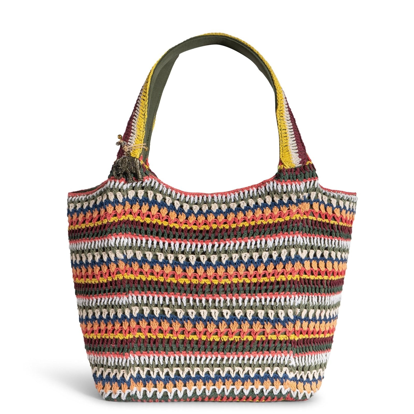 Tote Bag gehäkelt Handarbeit mutlicolor - ANOKHI