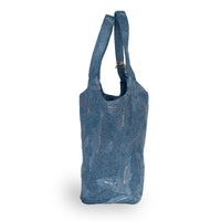Tote Bag groß Blue Denim bestickt - ANOKHI