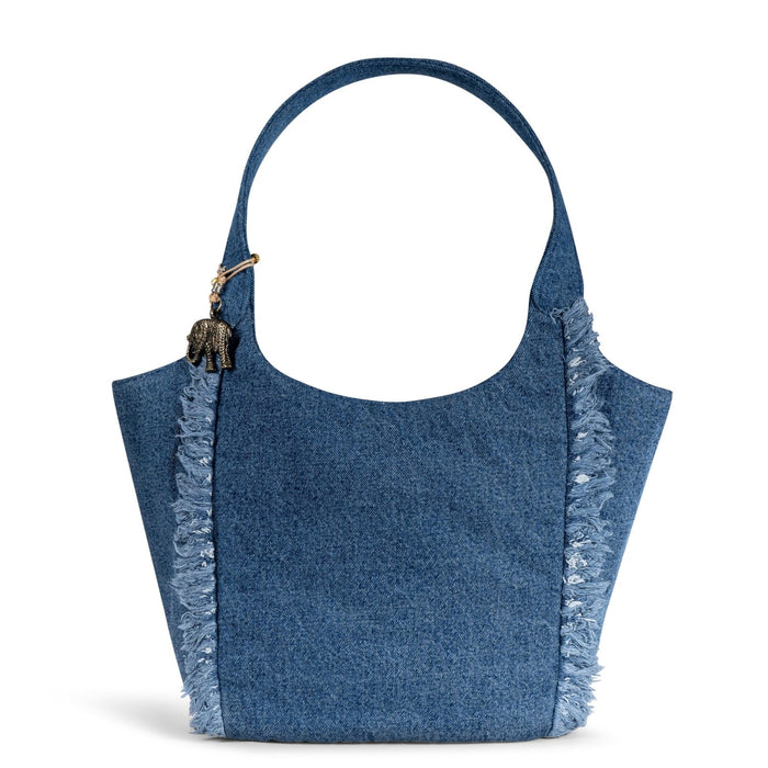 Tote Bag Groß Denim blau - ANOKHI