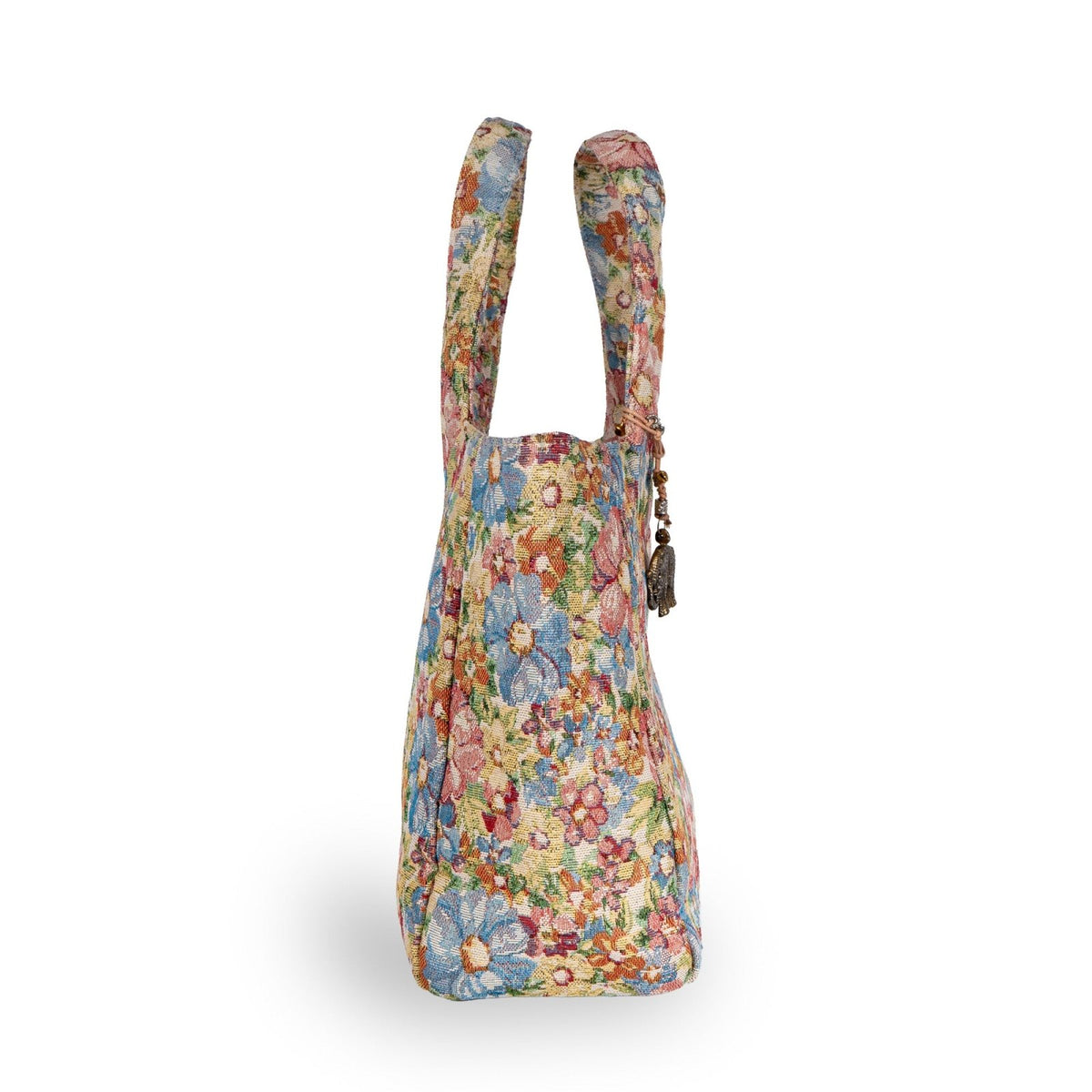 Tote Bag Jacquard Blumen - ANOKHI
