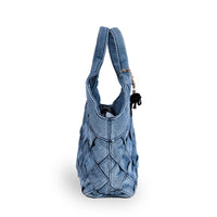 Tote Bag klein Denim geflochten – 5