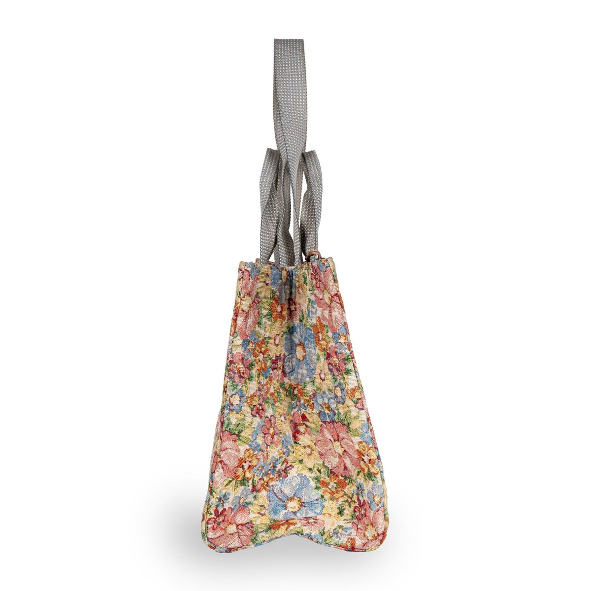 Tote Bag Large Jacquard Blumen - ANOKHI