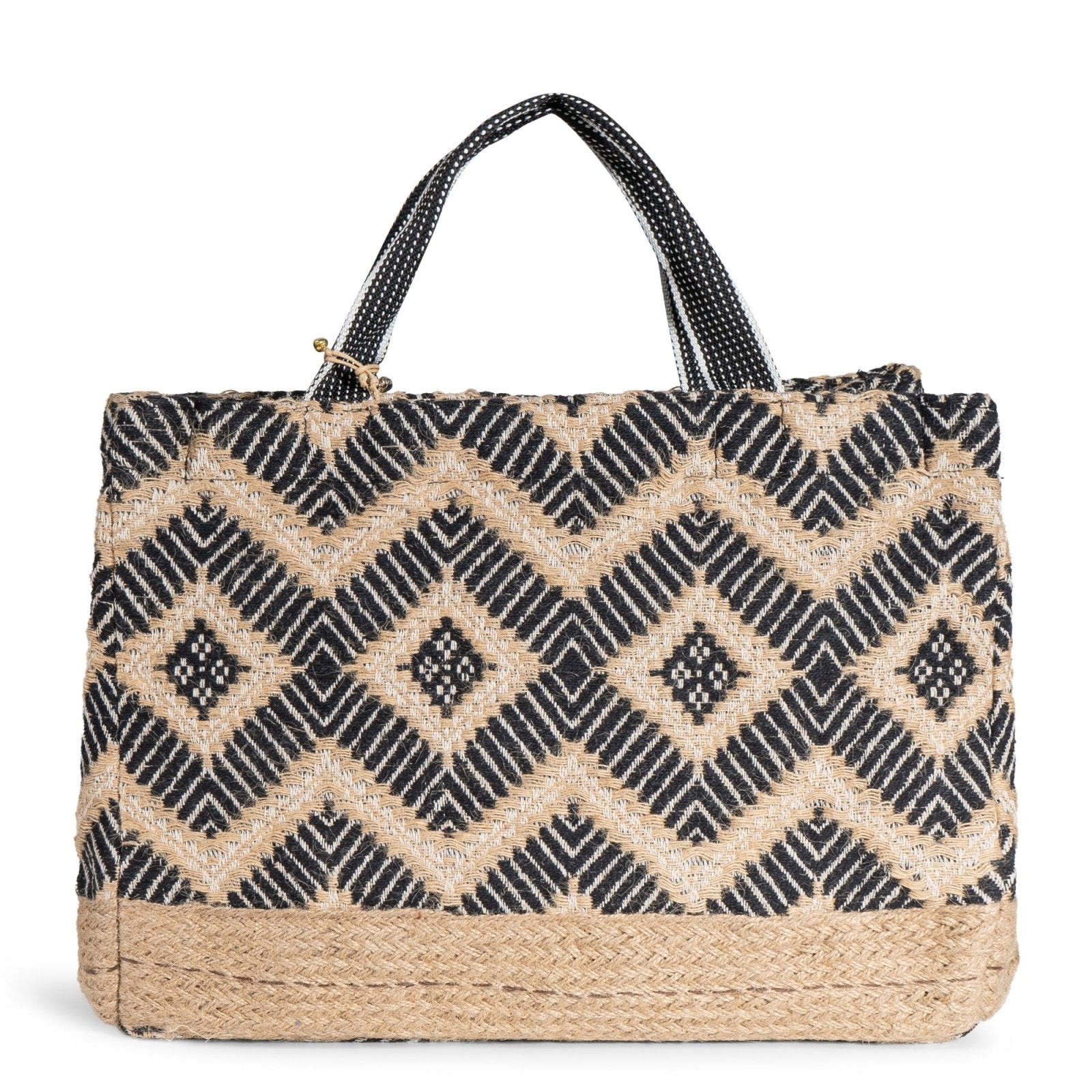 Tote Bag Large schwarz beige - ANOKHI