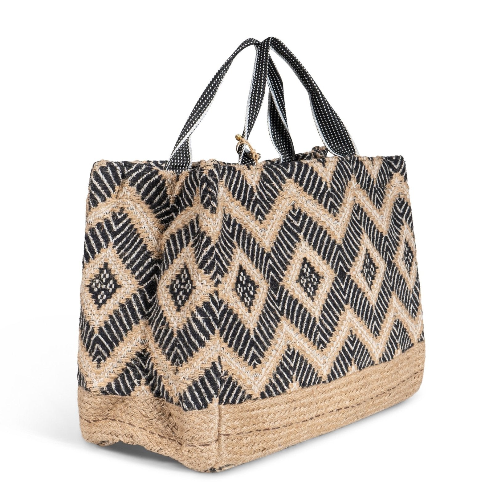 Tote Bag Large schwarz beige - ANOKHI