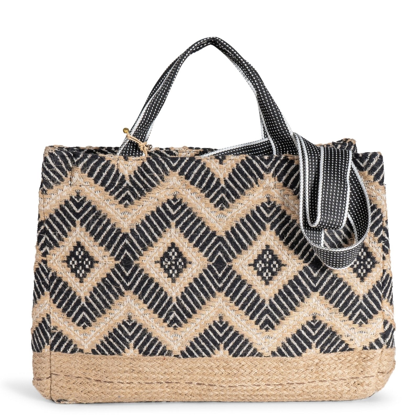 Tote Bag Large schwarz beige - ANOKHI