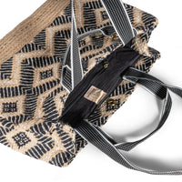 Tote Bag Large schwarz beige – 5