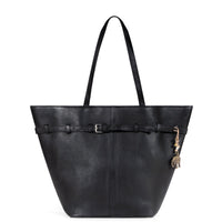 Tote Bag Leather Black Decorative Belt – 1