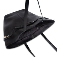 Tote Bag Leather Black Decorative Belt – 4