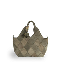 Tote Bag mini Velourleder olive - ANOKHI