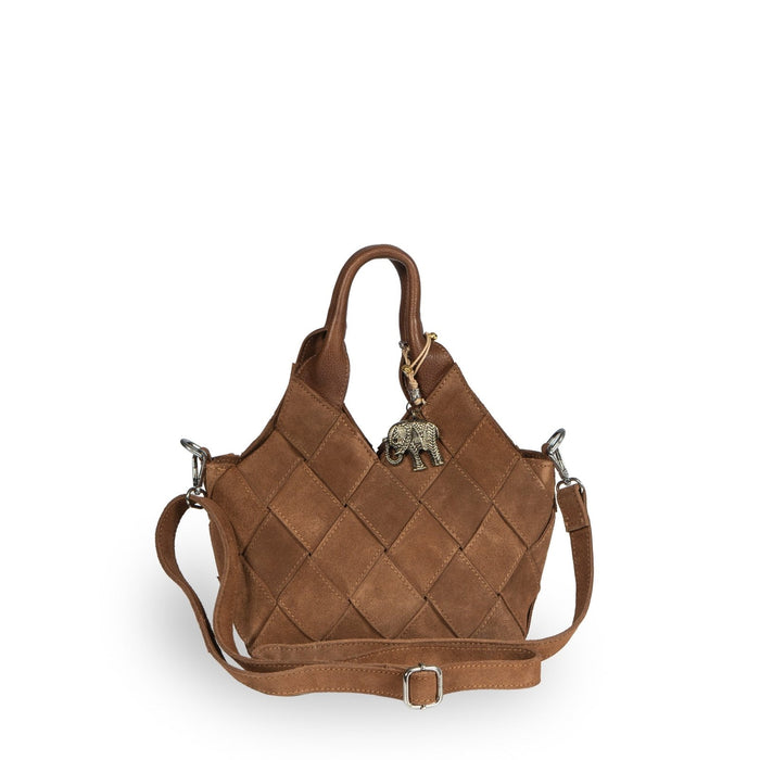 Tote Bag mini Velourleder tan - ANOKHI